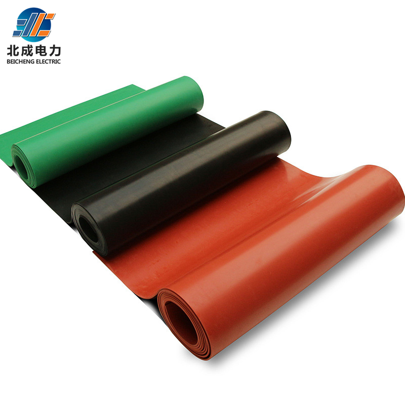 黑红绿三色（3mm-12mm）绝缘胶垫